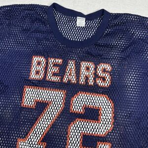 Vintage Chicago Bears 72 Mesh Jesey XL Sand Knit William Refrigerator Perry Era